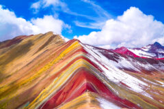 rainbow mountains in Peru