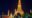 view of Wat Pho palace in Bangkok at night