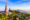 Landscape of two pagoda on the top of Inthanon mountain, Chiang Mai, Thailand.