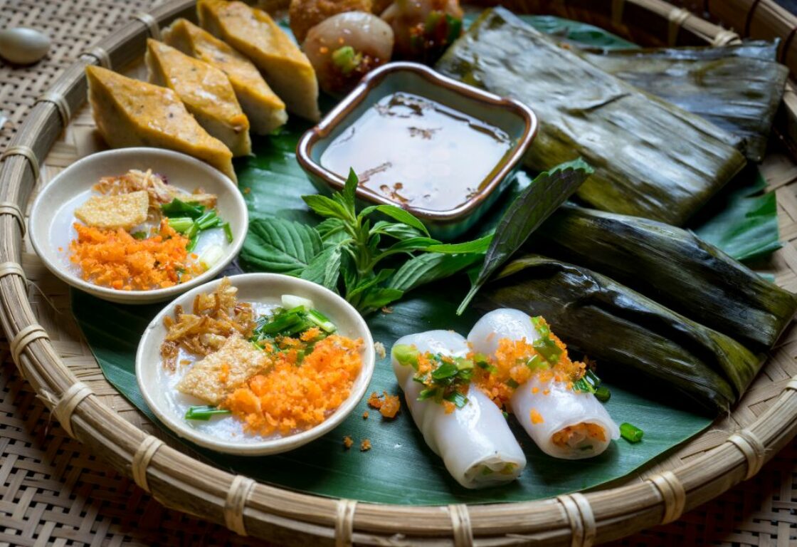 selection of traditional food in hue