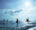 stilt fishermen sitting in the sea on the stilts, traditional sri lankan trade