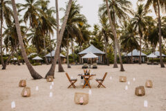 Karpaha Sands beach view at a private dining on the beach