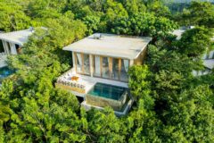 view from above at the private villa with a private pool at Malabar Hill