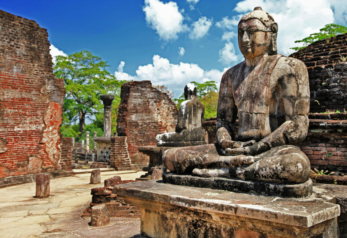 Polonnaruwa Ruins in Cultural Triangle in Sri Lanka