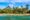 Bentota beach with palm trees and Indian Ocean