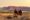 a couple is sitting on chairs with a table in front of them overlooking the distant nature and mountains in Damaraland at Twyfelfontein