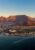 Aerial panoramic view of Cape Town at sunset, Western Cape Province, South Africa.