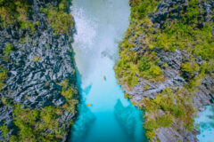 Aerial,Top,Down,View,Of,Entrance,Into,Big,Lagoon,At