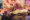 Close up of colourful twirling skirts of Samba dancers, Rio de Janeiro