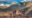 Panoramic of Cusco city where rooftops stretch for miles, thinning out as a mountain rises up into the clouds