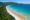 Lopes Mendes Beach, Ilha Grande, Rio de Janeiro, Brazil. Beautiful paradise beach with crystal clear waters and jungle on the other side