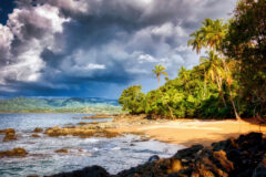 Pristine coast line of Costa Rica's Osa Peninsula