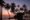 Silhouetted palm trees and dusky skies reflecting in the infinity pool at Kumu Beach, Sri Lanka.