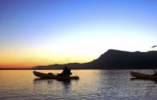 Kayaking on the Lagoon - one of many included activities at Lagoon Lodge