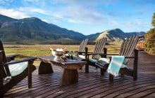 View to the Lagoon and the Overberg Mountains