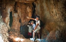 Guided explore of the caves, Iharana Bush Camp