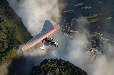 Microlight over Vic Falls