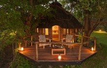 The chalets at Kanyemba Lodge