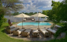 The pool and sunset deck at Kanyemba