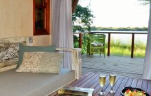 View from your chalet lounge at Chobe Bakwena
