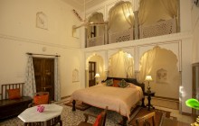 The duplex level suite interiors at Dera Mandawa