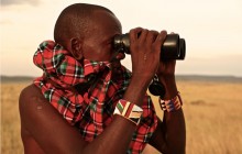 One of the Maasai trackers at Enkewa Mara