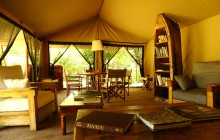 The chic bush lounge at Enkewa Mara