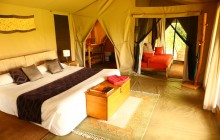 The spacious safari tents at Enkewa Mara