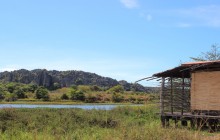 Cabana terrace facing the tsingy, Iharana Bush Camp