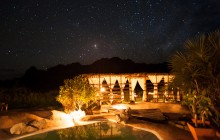 Pool at night, Iharana Bush Camp