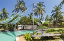 The pool area at Pole Pole, Mafia Island