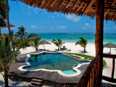 The swimming pool at Waterlovers, Diani Beach