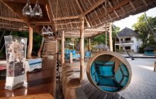 The beach bar at Waterlovers, Diani Beach