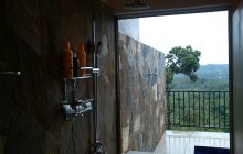 En-suite shower with a view, Jim's Farm Villas